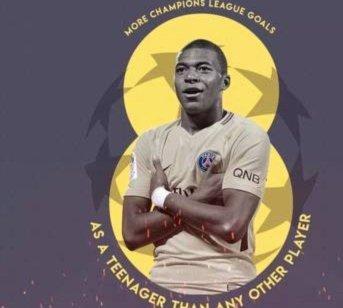 登贝莱11球7助创巴黎欧冠淘汰赛纪录