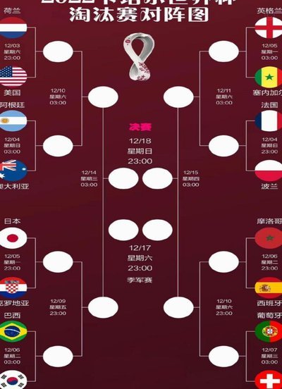 世界杯1/16决赛对阵确定：日本战巴西，葡萄牙对阵克罗地亚